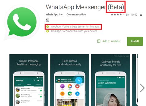 whatsapp beta tester